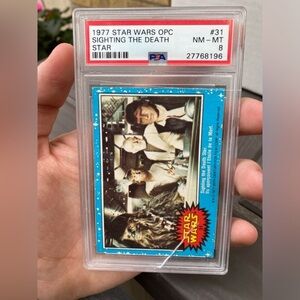 1977 Star Wars #31 Sighting The Death Star PSA 8 BROKEN SLAB